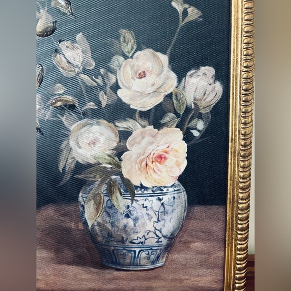 Vintage Art Painting Elegance in Bloom | Roses in Porcelain | - Picture 4 of 8